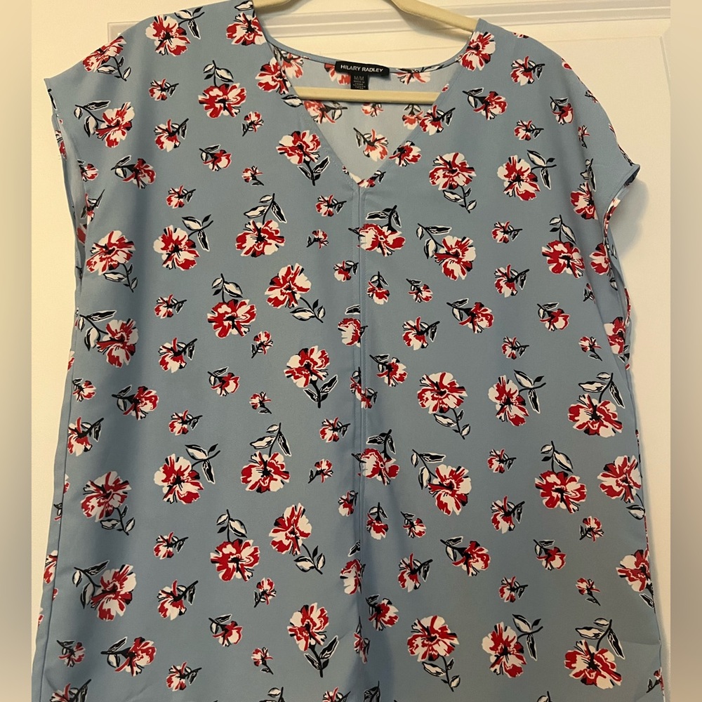 Blue Boxy Blouse